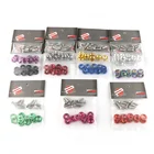 10 шт., автомобильные модифицированные крепежные элементы, шайба крыла, бампер, двигатель, вогнутые винты, прокладка, винт M6, прокладка, винтовая шайба JDM, прокладка крыла