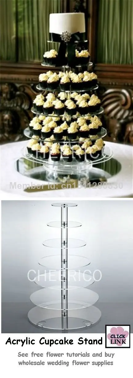 

7 уровня Crystal Clear Круг Круглый акриловый башня из кексов стенд Свадебные украшения для торта на день рождения акриловая подставка для кекса