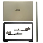 Задняя крышка для ноутбукаПередняя панельпетлипетля для ASUS VivoBook S510U A510 A510U X510 F510U Series, 15,6 дюйма, пластиковая