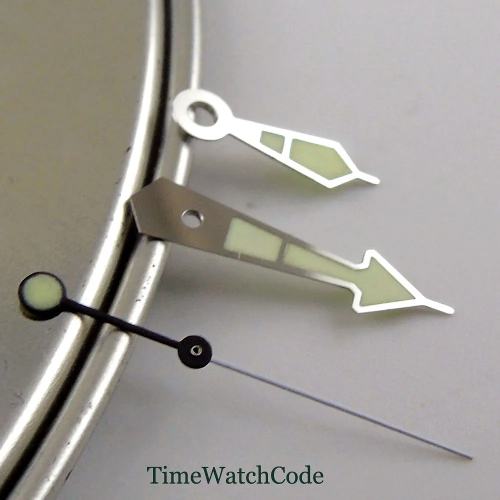 Супер Светящиеся C3 зеленые часы руки части подходят для SKX 4R35 7S26 NH35 NH36