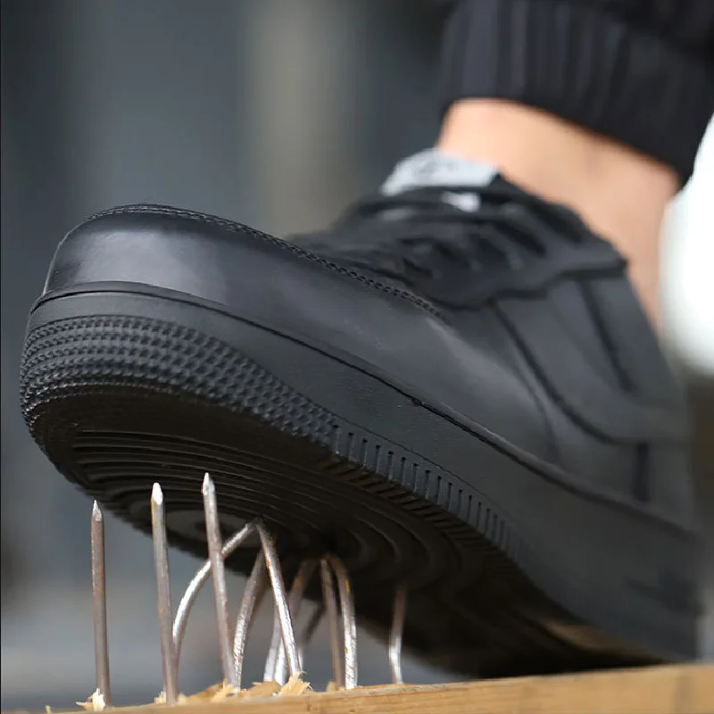 Unisex Classic Brand High and Low 1 Sneakers Steel Toe Cap Work Safety Shoes Men Breathable Non-slip Retro Boots Women | Обувь