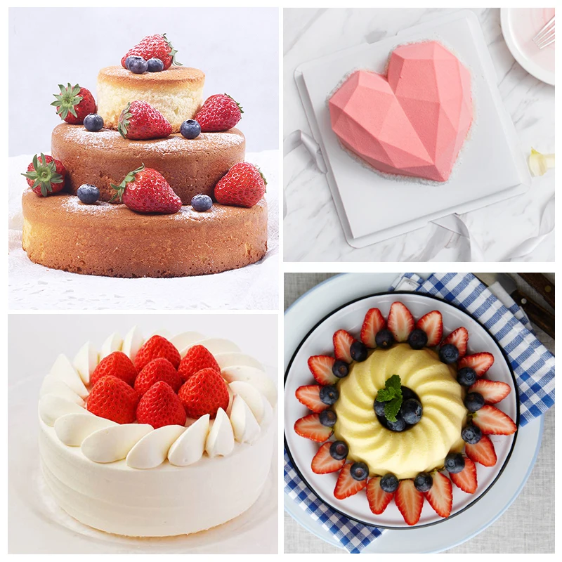 Случайный цвет силиконовый торт Круглой Формы Кухня Формы для выпечки DIY десерты выпечка плесень формы для торта, Мусса форма для выпечки Инструменты