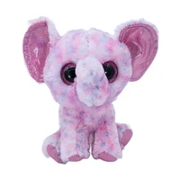 new 6 inch 15 cm ty big eyes plush pea plush animal color pink elephant collection doll childrens birthday christmas gift