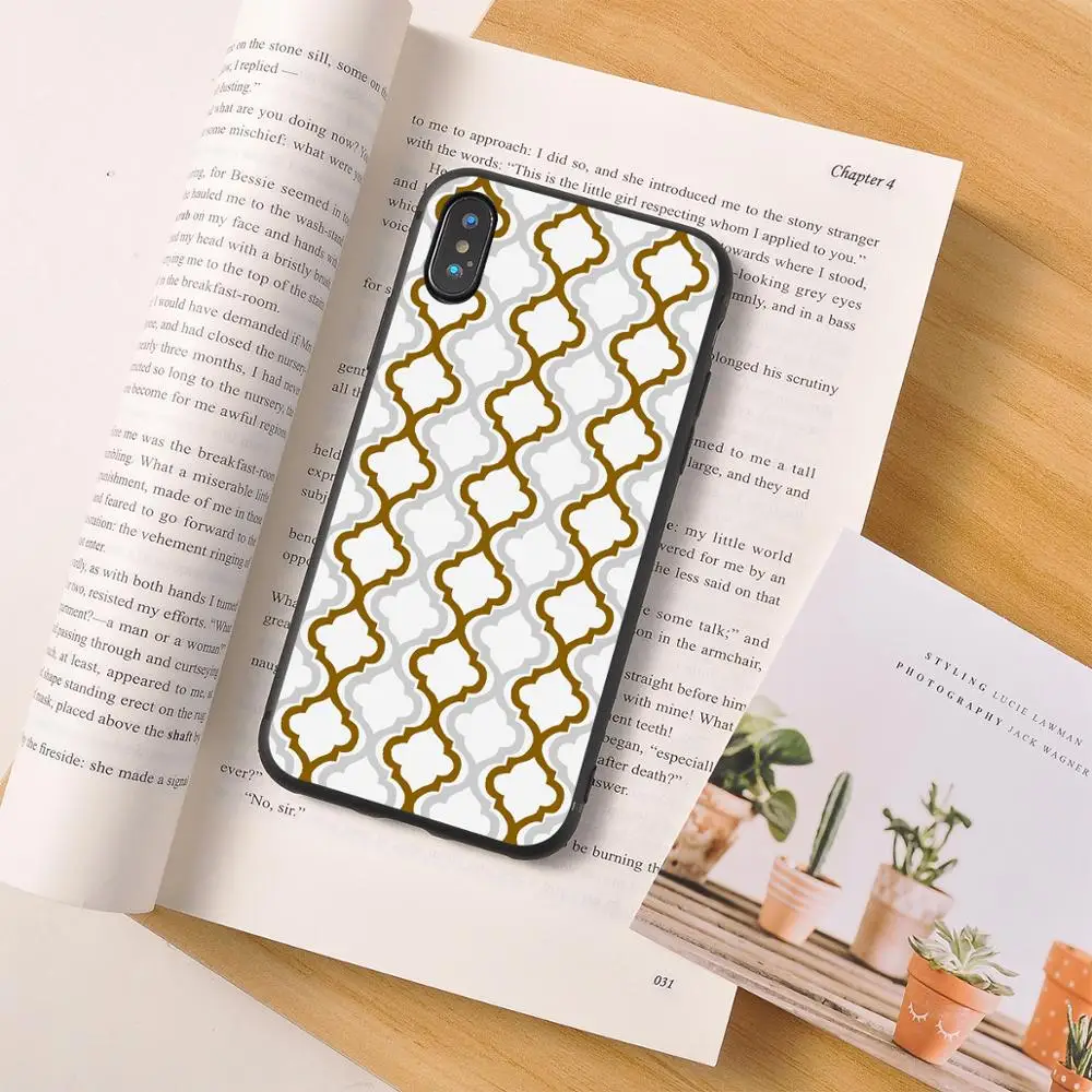 Luxury Geometric Lattice Case For iPhone 11 Pro SE 2020 Black White Phone 5 6 6S 7 8 Plus XR X XS MAX |