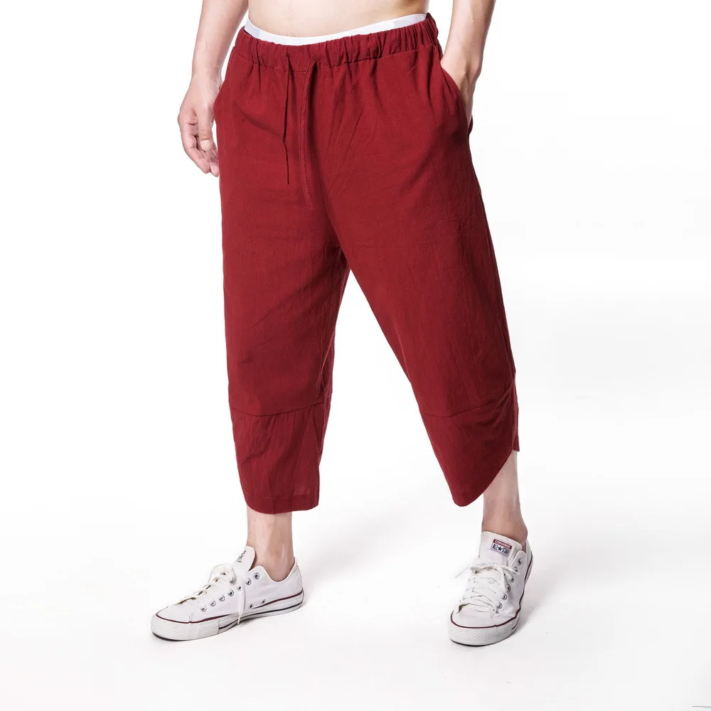 HEFLASHOR новые летние мужские брюки с крестом Уличная Повседневная Свободная одежда