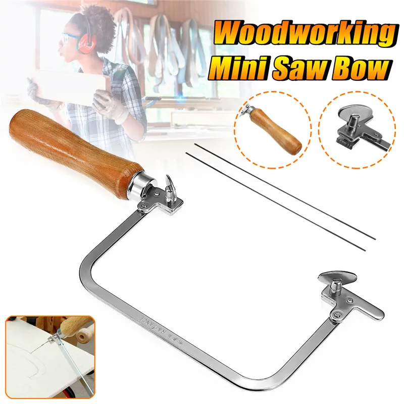 

Portable Hand Saw for Woodworking Mini Hand Tools Saw Bow Jewelry Wire Carved U-shaped Hand Hacksaw Handle Tool For Wood Metal