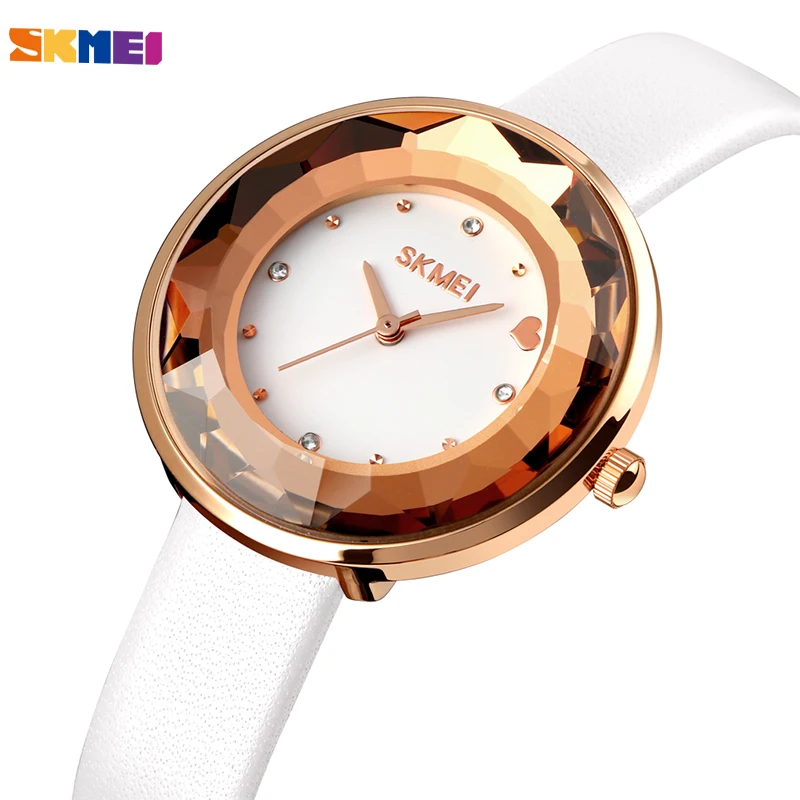 SKMEI женские часы модные повседневные кварцевые Топ люксовый бренд