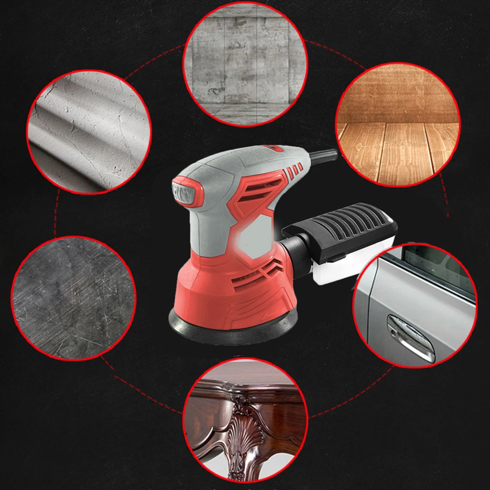 

Orbital Sander Red Round Sander Wall Polishing Machine Strong Heat Dissipation Sand Wall Machine Compatible for MT-FS300