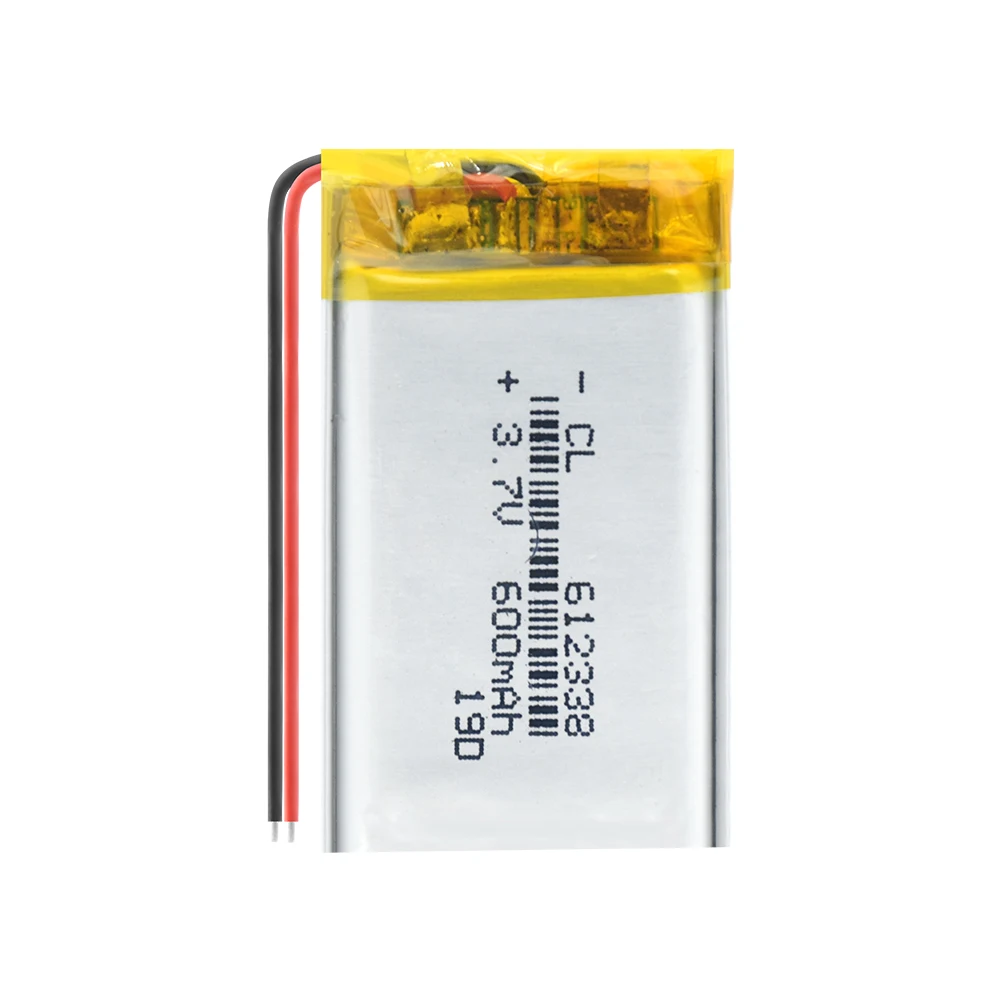 2/4 шт 612338 600mAh Lipo батарея 3 7 V литий-полимерные батареи для DVR GPS MP3 MP4 Динамик