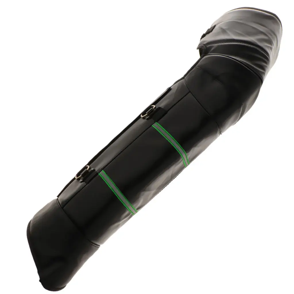 

Black Leather Warm Knee Pad Leg Warmer Protector Motorcycle Knee Protector