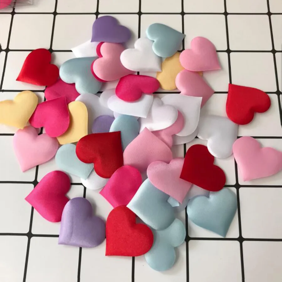 colorful 200 шт./лот, цветные конфетти в виде сердца из нетканого материала, вечерние украшения для мальчиков на первый день рождения, рождественские украшения для дома, декор на День святого Валентина - Цвет: colorful