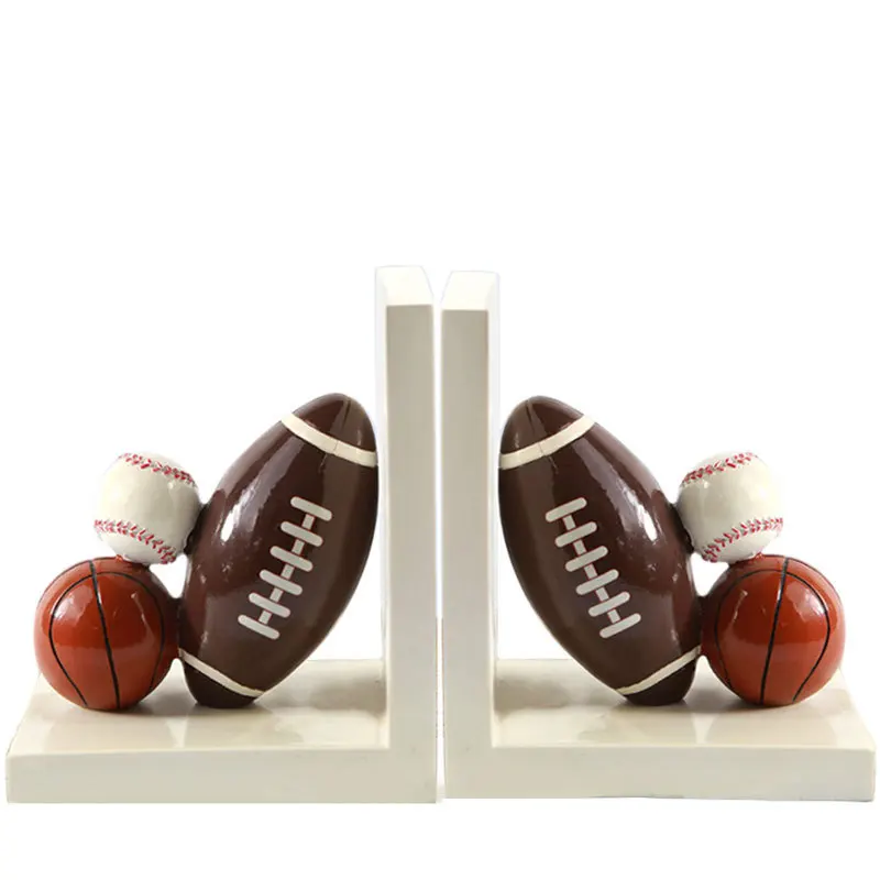 

Resin Crafts Library Home Study Room Decoration Rugby Book Stand Football Book Stand Decoration