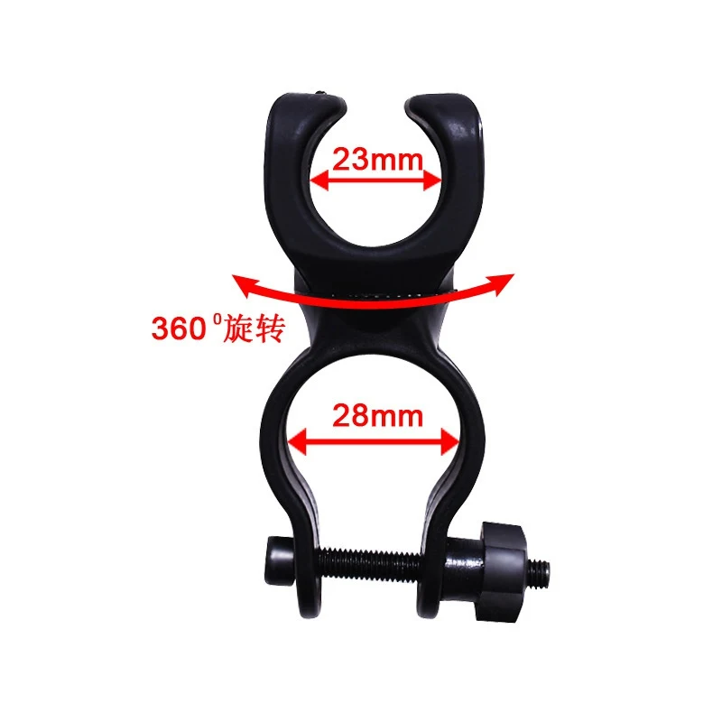 Светодиодный велосипедный передний фонарь с держателем на 360 градусов