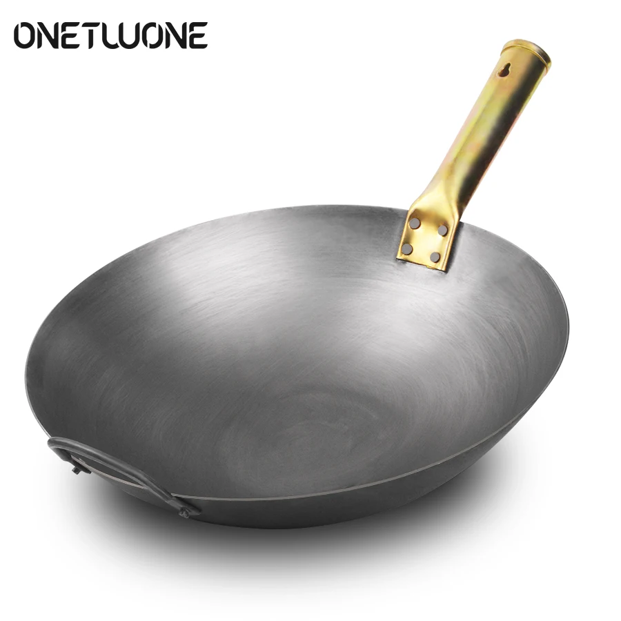 Высокое качество Woks китайский Железный ВОК традиционный ручной вок для газовой и
