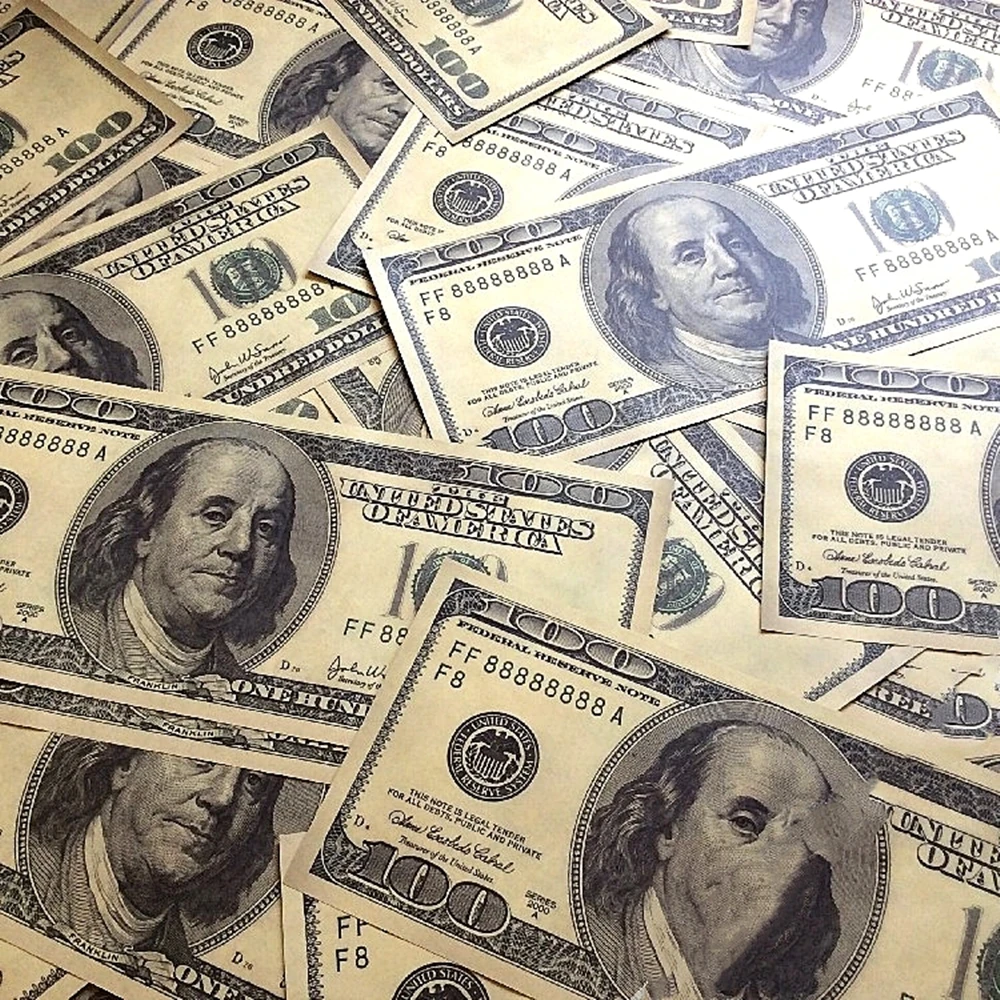 100 Dollars Posters HD Vintage Kraft Paper Printed Wall Art Pictures High Quality Hanging Painting Stickers Home Decoration | Дом и сад