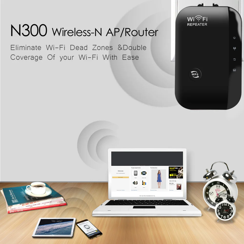 Wi Fi повторитель kebidu 802.11n/b/g 300 Мбит/с|extender wifi|router 300mbpswireless-n wifi repeater |