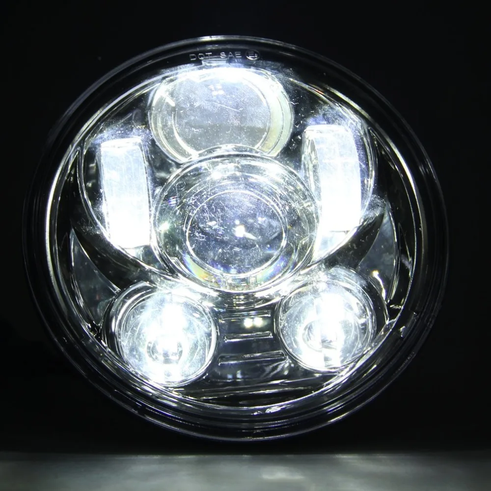 5 3/" moto rcycle светодиодные фары h4 дальнего и ближнего света 5,75" дюймов faro светодиодные мото фары объектив проектора для Davison
