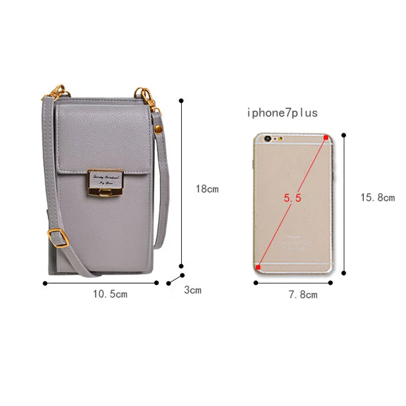 phone bag Mini Crossbody Shoulder Bag Women High Quality Cell Phone Pocket Ladies Purse Clutch Fashion Leather Hasp Handbags | Мобильные