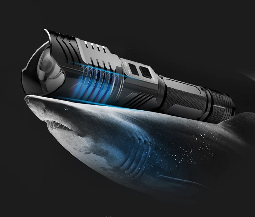 Яркий XHP90 светодиодный фонарь высокой мощности водонепроницаемый тактический фонарь с зумом с USB входом и выходной функцией походная охотничья лампа