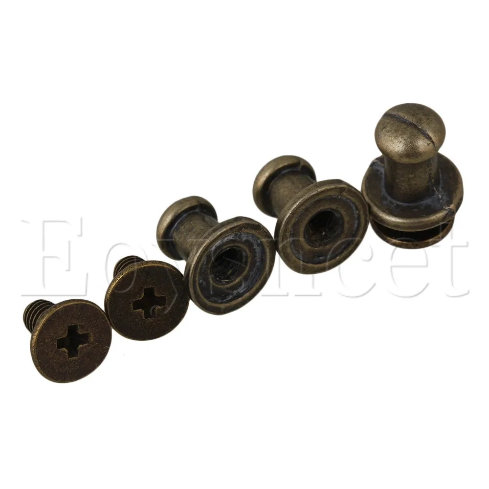 10 штук цинковый сплав ботинки сумочки пуговицы винты задняя пуговица пятна