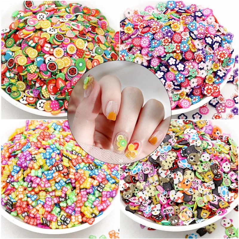 1700Pcs Mixed Fruit Flower Soft Pottery Patch Flat Back Scrapbooking For Embellishments Nail Stickers Home Decor DIY Accessories