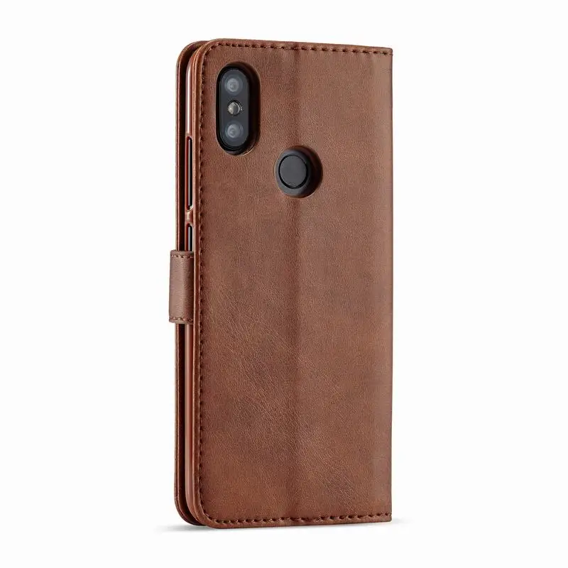 Роскошный чехол для Xiaomi Mi A2 Lite откидной кожаный бумажник Магнитный Redmi 6X сумки
