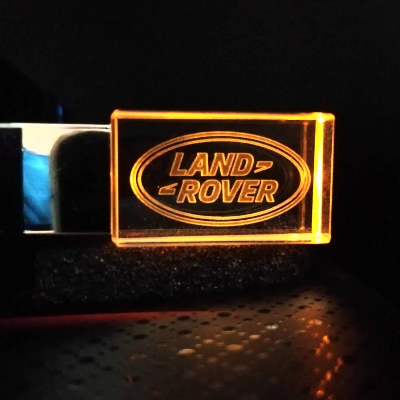 Автомобильный логотип LAND crystal ROVER металлический USB флеш-накопитель Флешка 4 ГБ 8 16 32