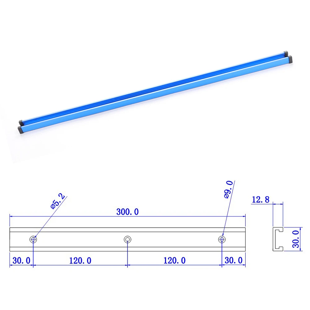 

300 мм Т-образной рейки T трек для циркулярные станки приспособления для резки деревообрабатывающие инструменты желоб ручной инструмент нов...