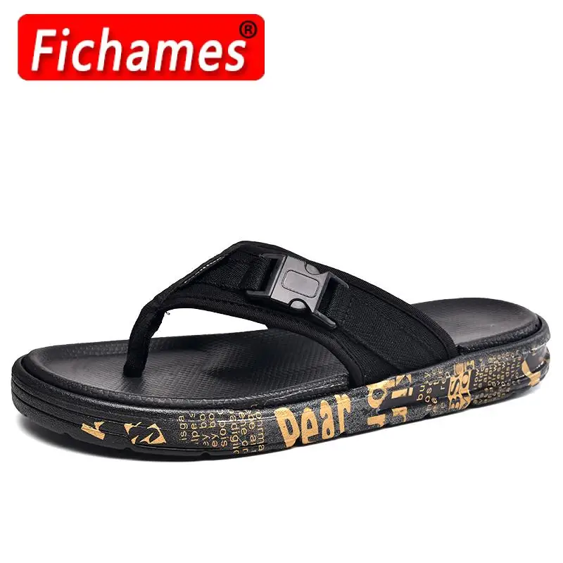 Летние пляжные шлепанцы для влюбленных мужские модные дома и улицы Нескользящие