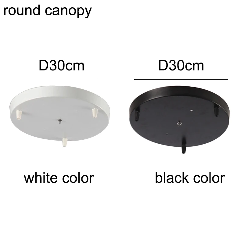 Lighting Accessories Pendant Lamp Base Canopy Braket Black White Round Rectangular Ceiling Plate Lamps Chandeliers | Лампы и освещение