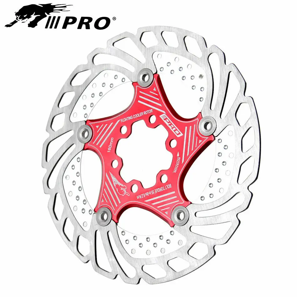 KRSEC 140/160/180/203 мм плавающий дисковый тормозной ротор m5x10 титановый Сверхлегкий