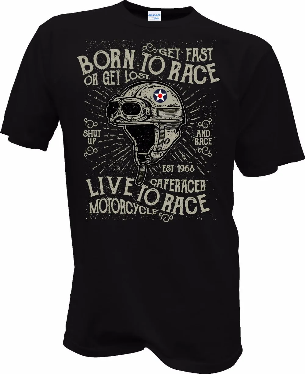 

2021 Hot Sale Super Fashion Letter Printing Skulll Biker Rocker Riders Vintage Motorrad t shirt wholesale T-shirt