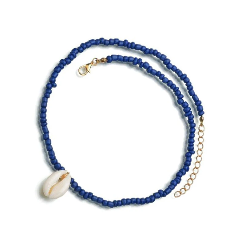 Браслеты на ногу женские с натуральными морскими ракушками анклеты в богемном