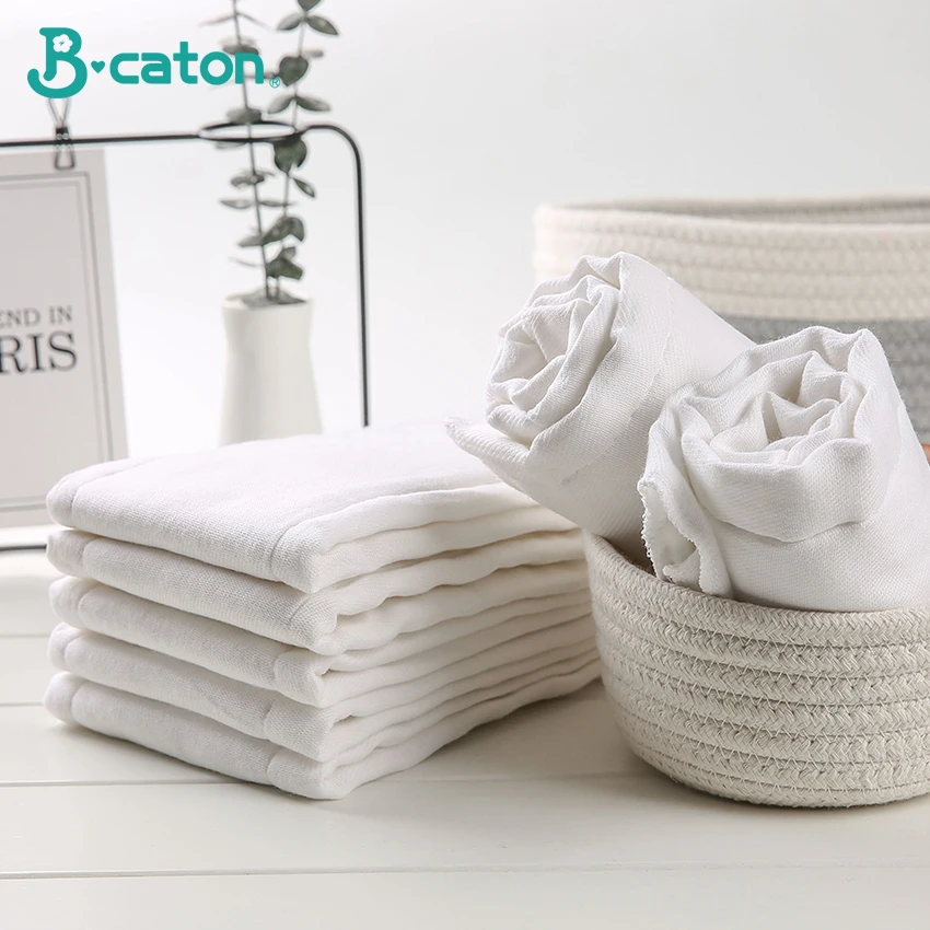 Детские подгузники многоразовые моющиеся хлопковые 6 слойные газовые