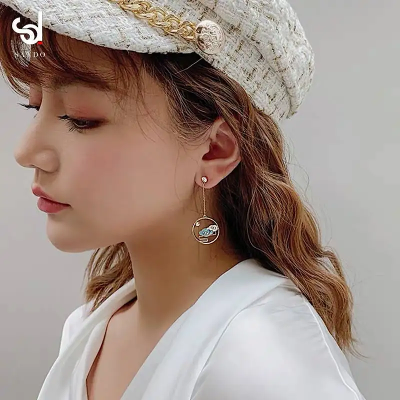 Волшебные дорожные серьги женские кольца для ушей 2020 Новый стиль Мода круглое