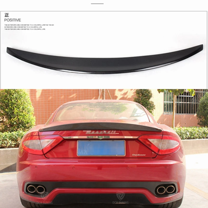 Углеродное волокно заднее крыло багажника выступ Спойлеры подходит для Maserati Gran TURISMO GT GTS Coupe 2 двери 2011