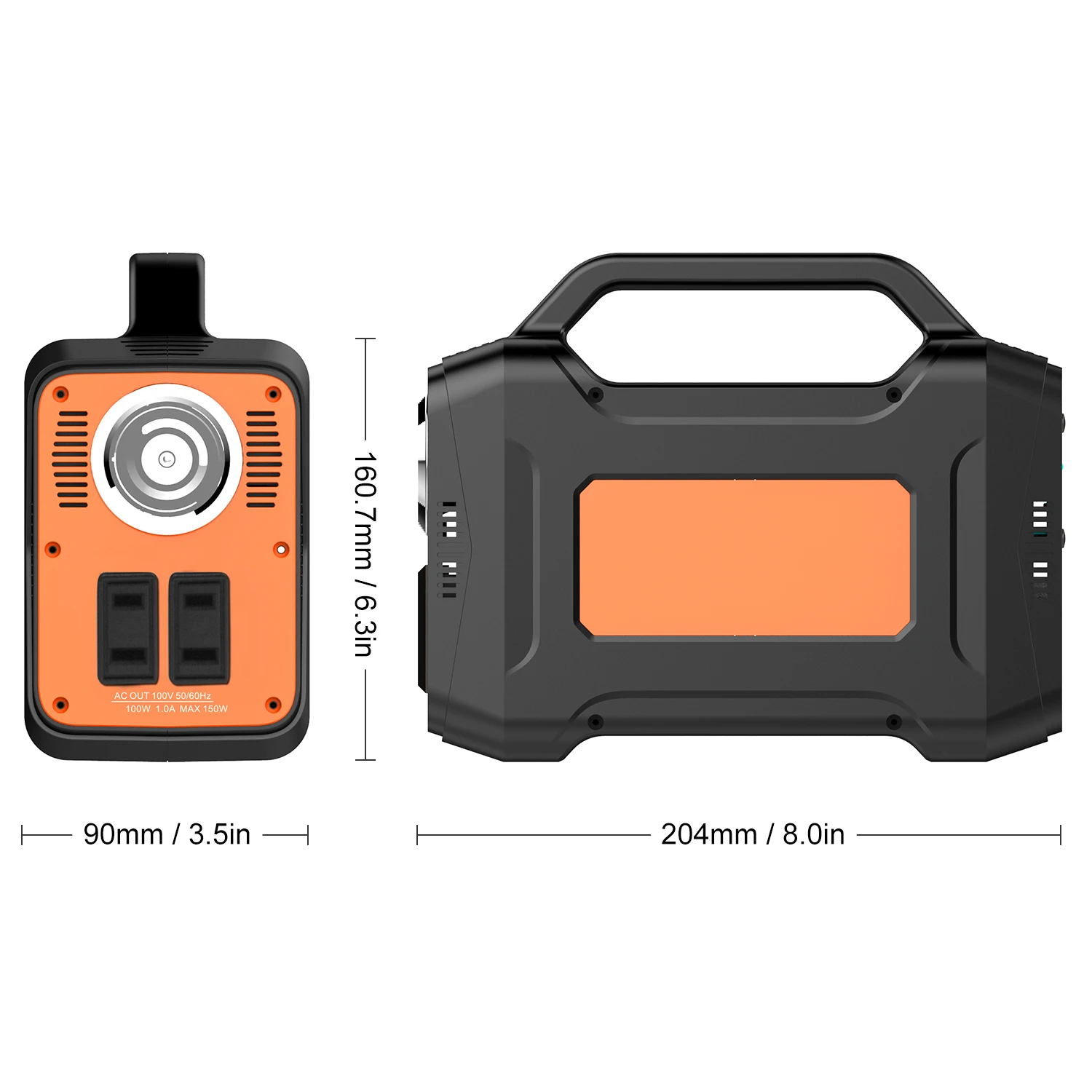 Аварийная электростанция 130wh портативный источник питания солнечный генератор