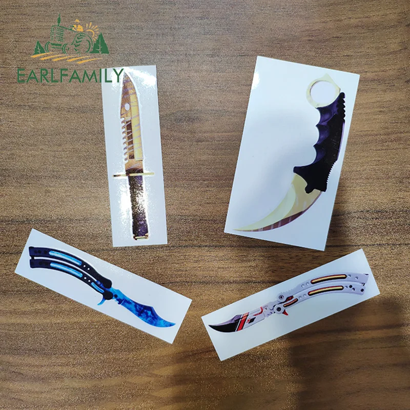 EARLFAMILY 13 см x 8 9 для ножа-бабочки кемпера грузовика переводная картинка личность