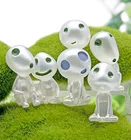 (6 шт.лот) японская Принцесса Мононоке, светящаяся в темноте фигурка ghiвеликолепного Кодама, светящийся эльф, набор кукол, модель, Мультяшные фигурки