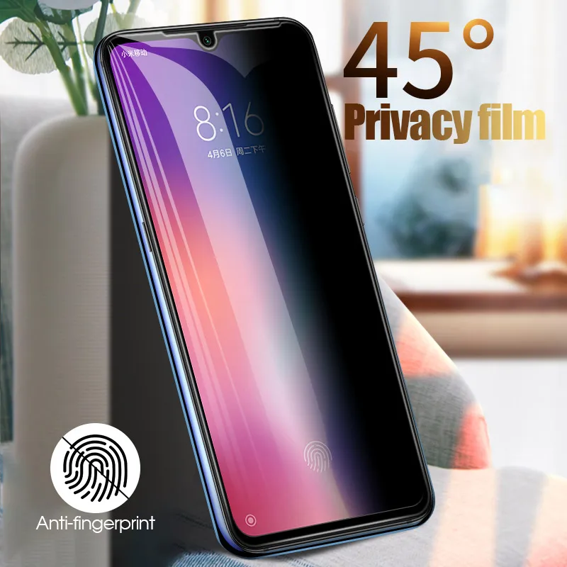 Полное покрытие антишпионское закаленное стекло для Xiaomi mi 9 SE 9T Pro 8 Lite mi A3 A2 Red mi 7 K20 Pro Note 7 Pro защита для экрана