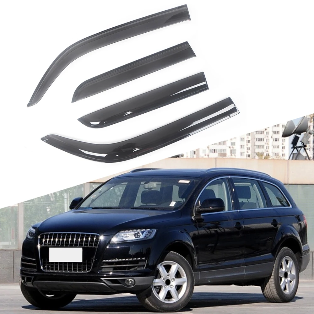 

Козырек для боковых окон автомобиля Audi Q7 4L 2005-2015, солнцезащитный козырек от дождя, защитный чехол, наклейка, аксессуары