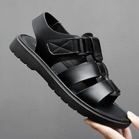 mens casual sandals summer beach shoes genuine leather sandals men high quality beach shoes men outdoor sandals slippers