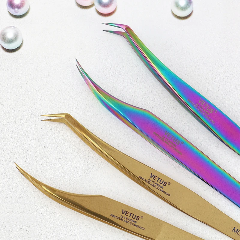 Vetus Пинцет для макияжа премиум класса пинцет наращивания норковых ресниц высшего