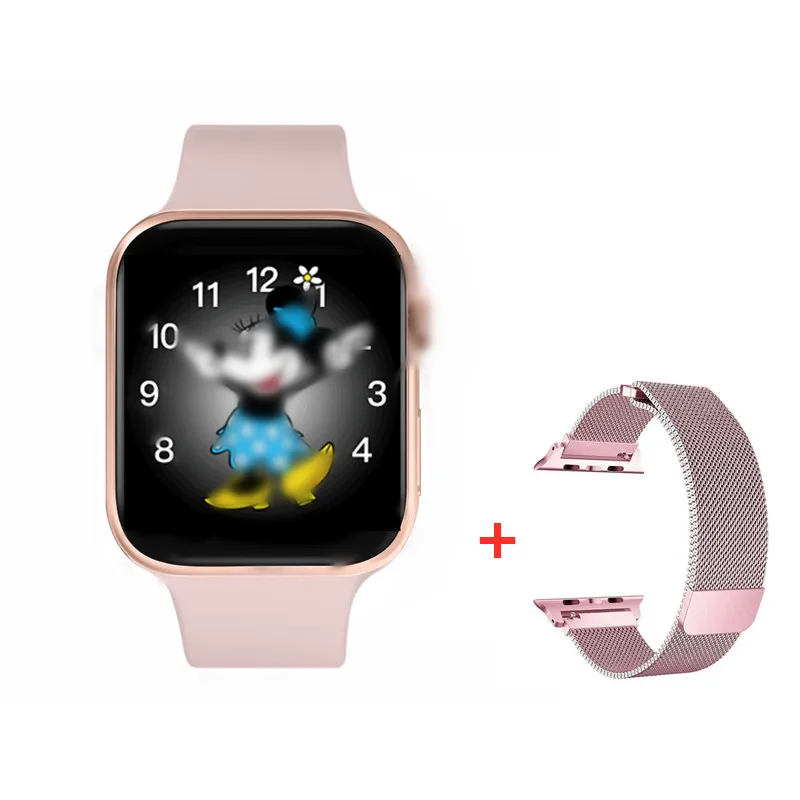 Умные часы с gps и Bluetooth, IWO, серия 11, 5, 1:1, умные часы для женщин, mam, для Apple iPhone X 11, iOS, Android, телефон, VS IWO 10, 12 - Цвет: add  steel strap