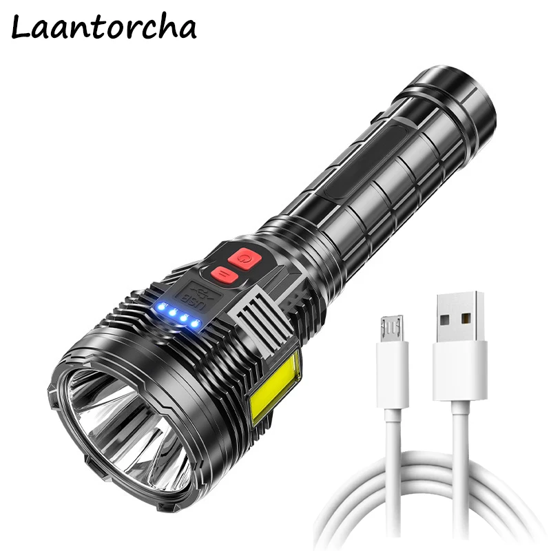 

USB Перезаряжаемый мощный фонарик портативный ультра яркий фонарь высокая мощность светодиодные фонарики Открытый Кемпинг Охота фонарик