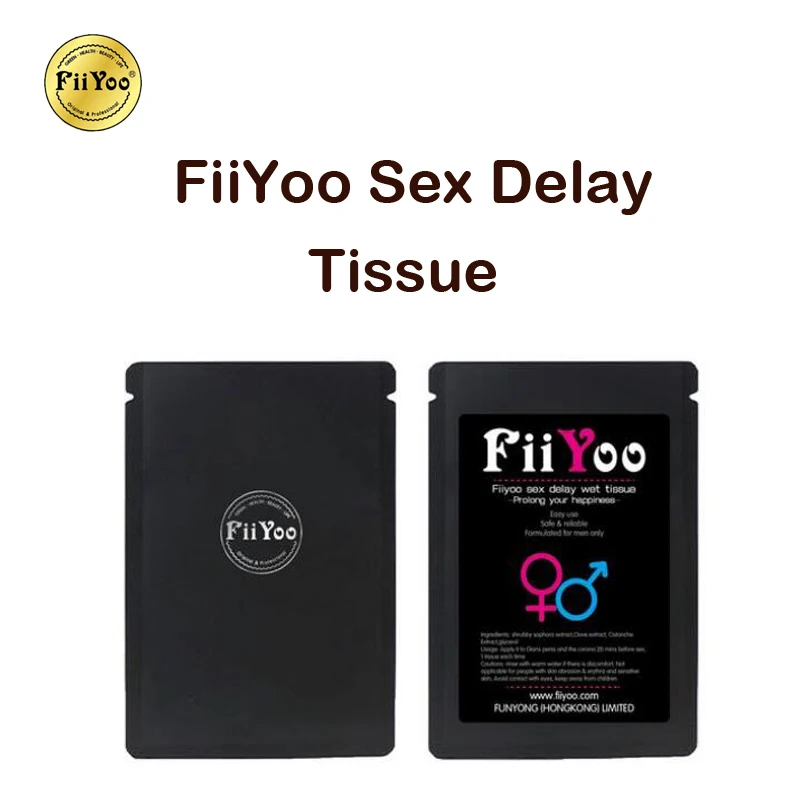 FiiYoo Male Delay Wipes Wet Tissue Man Prolong Retardant Ejaculation for Men Lasting happiness