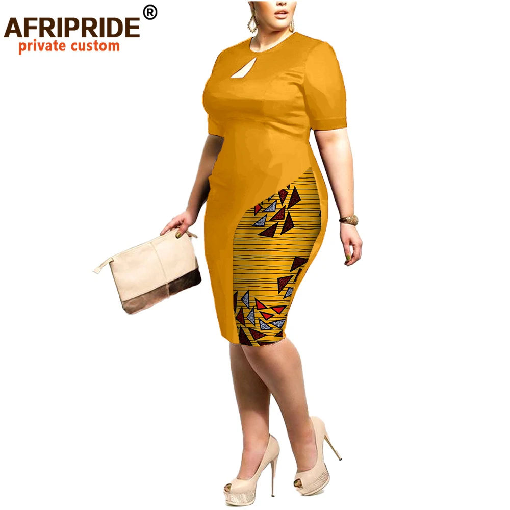 Африканские платья для женщин AFRIPRIDE по индивидуальному заказу длиной до колена