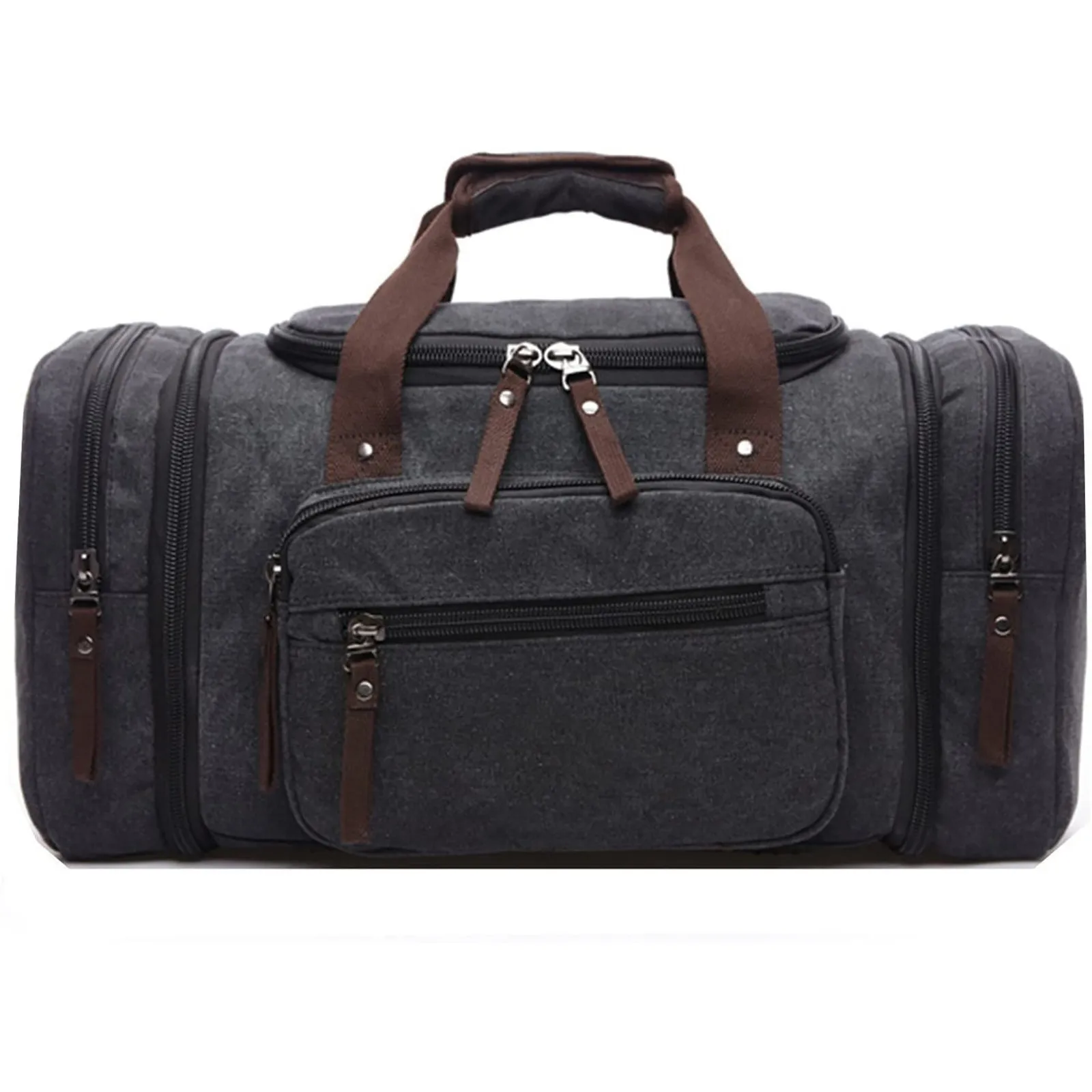 Холщовая дорожная сумка в стиле ретро вместительный ручной чемодан тоут