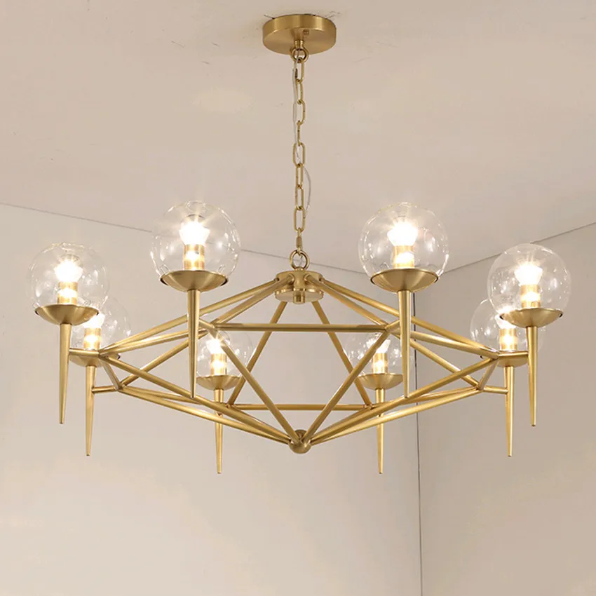 Светодиодная люстра в стиле пост-модерн комнатный потолочный светильник из