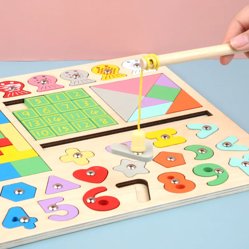 Монтессори самолет-пазл-трость геометрических форм познавательные фигурки